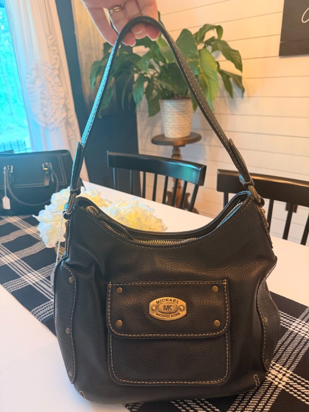 Michael Kors Black Leather Bag